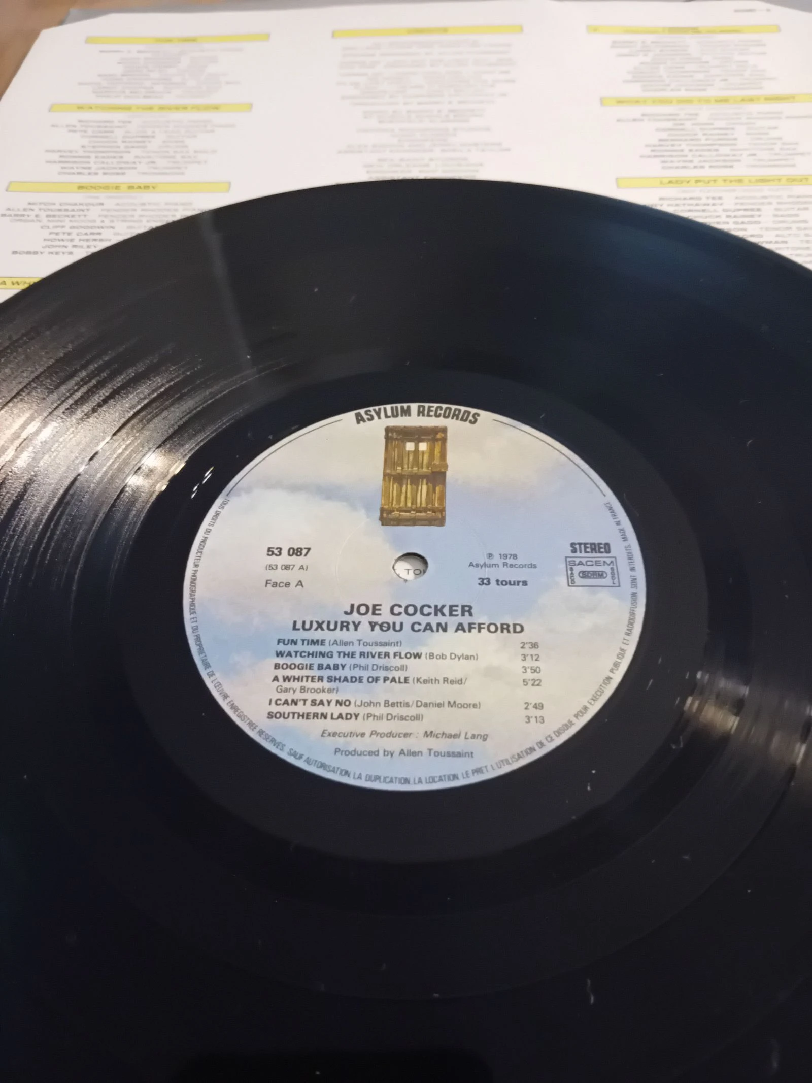 Lp 33t joe Cocker lujo you can affirme 1978 – photo 3